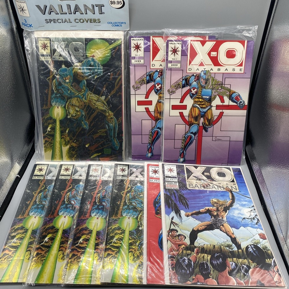 Vintage Valiant X-O Manowar Turok Comic Book Lot 13pc Chromium #0 1 21 22 25